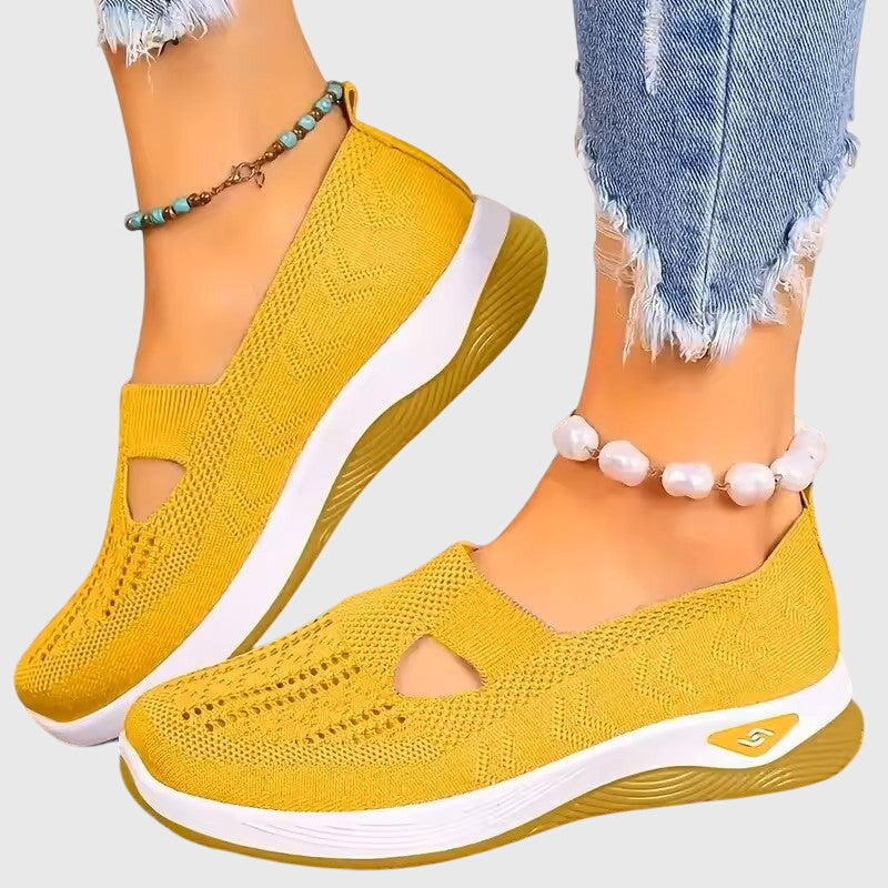 Breathable Slip-On Knit Trainers