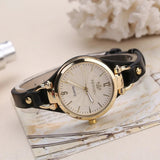 Women's Quartz Watch with Vegan Leather Strap