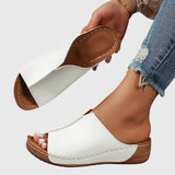 Open Toe Slip-On Clog Sandals