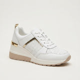 Women's Lace-Up Cushioned Platform Sneakers