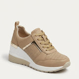 Women's Lace-Up Cushioned Platform Sneakers