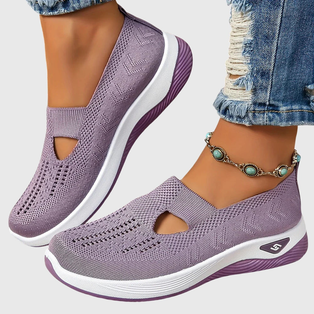 Breathable Slip-On Knit Trainers