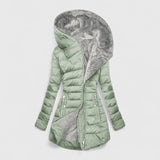 Hooded Quilted Longline Puffer Jacket