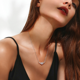 Women's Zirconia Flower Pendant Necklace