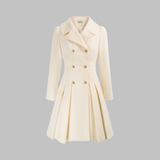 Double-Breasted Belted Trench Coat Dress