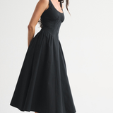 Sleeveless Printed Midi Dress