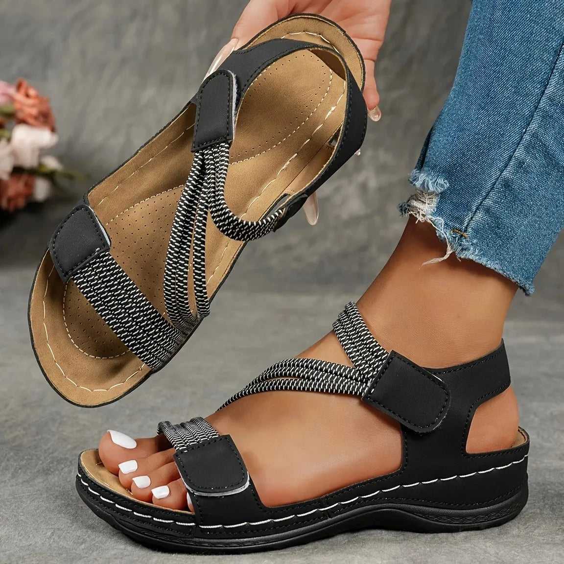 Adjustable Platform Comfort Sandals