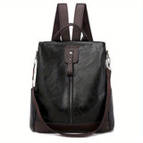 Women's Anti-Theft Faux Leather Convertible Backpack