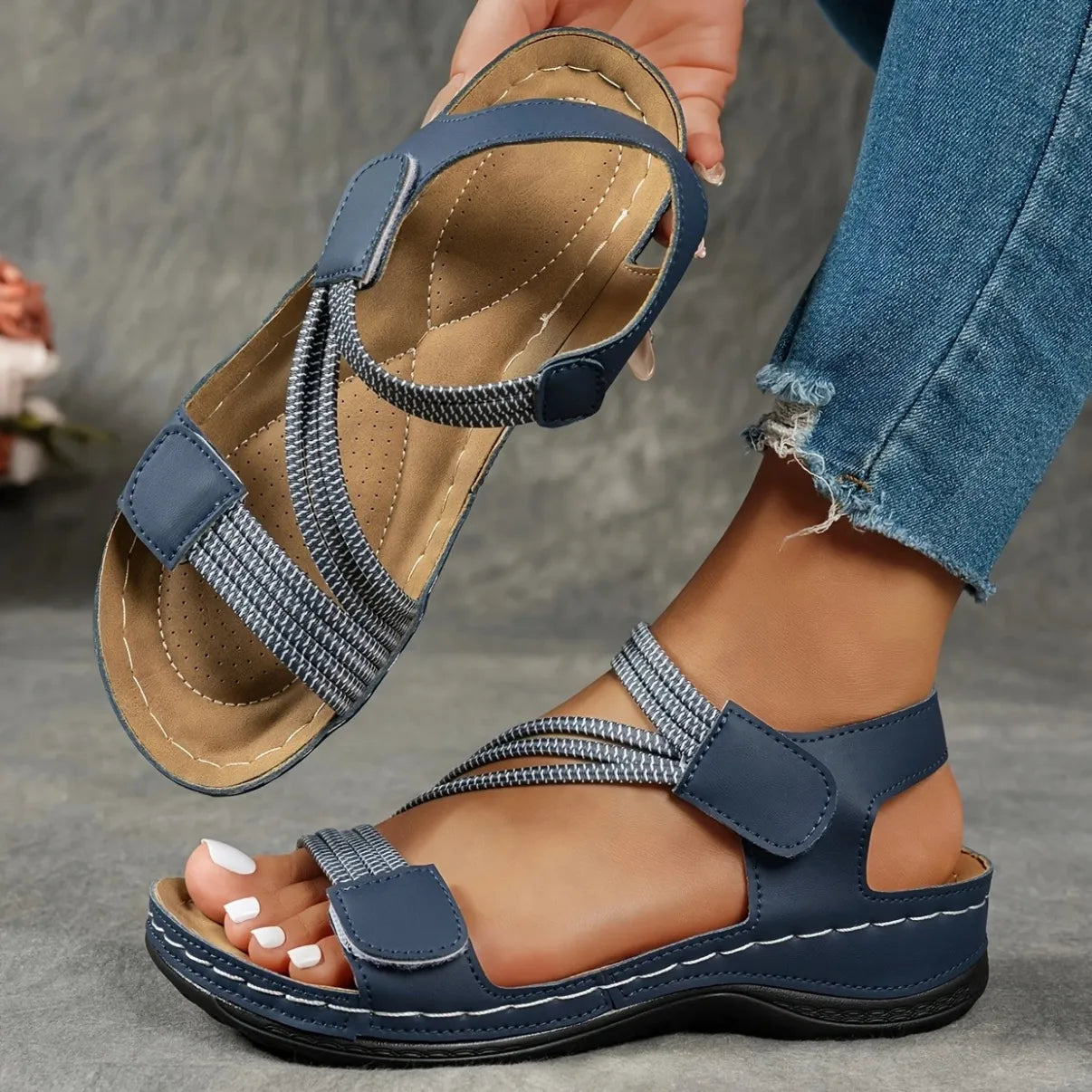 Adjustable Platform Comfort Sandals
