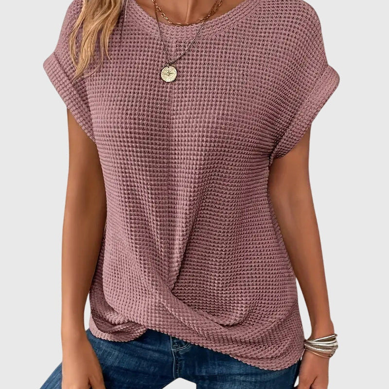 Textured Relaxed Short Sleeve T-Shirt