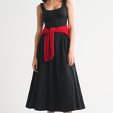 Sleeveless Printed Midi Dress