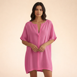 V-Neck Oversized Beach Cover Up