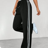 Wide-Leg Track Pants