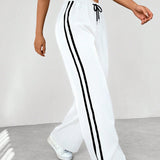 Wide-Leg Track Pants