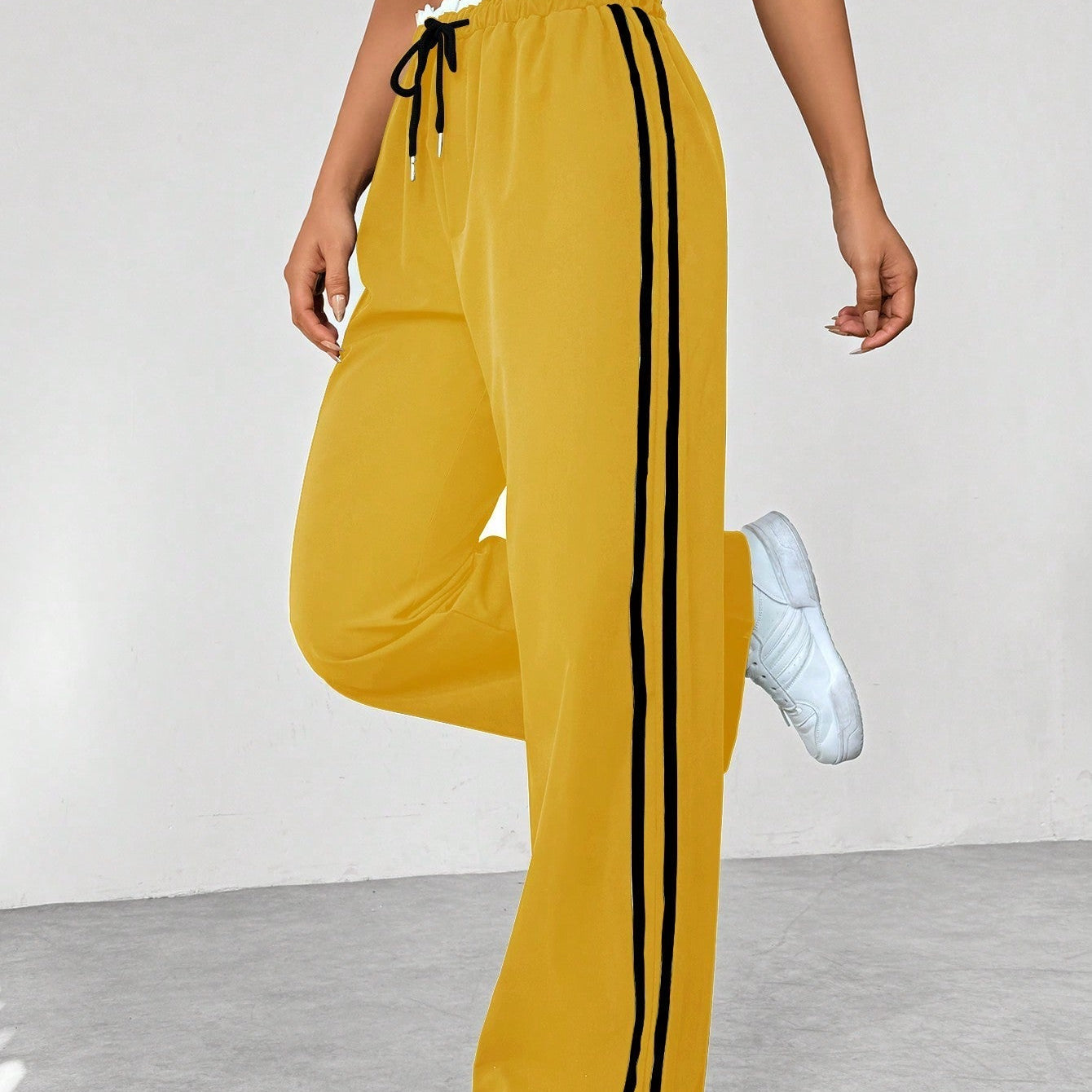 Wide-Leg Track Pants