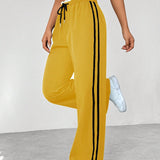 Wide-Leg Track Pants