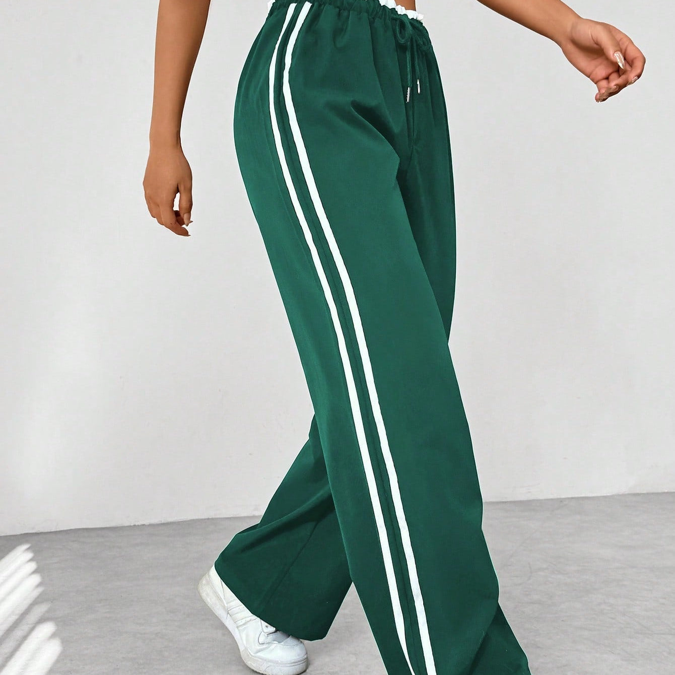 Wide-Leg Track Pants