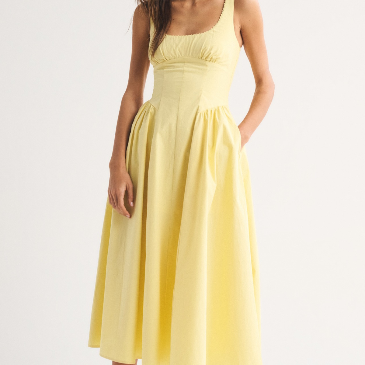 Sleeveless Printed Midi Dress