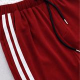 Women's Wide Leg Side Stripe Drawstring Trousers