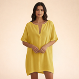 V-Neck Oversized Beach Cover Up