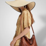 Large Multi-Strap Shoulder Bag with Pouch