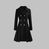 Double-Breasted Belted Trench Coat Dress