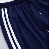 Women's Wide Leg Side Stripe Drawstring Trousers