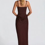 Ruched Bodycon Maxi Dress