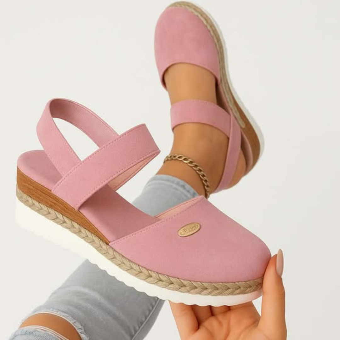 Closed Toe Slingback Espadrille Sandals