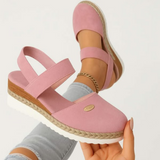 Closed Toe Slingback Espadrille Sandals