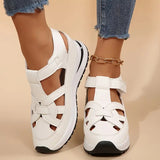 Cutout Sport Platform Sandals