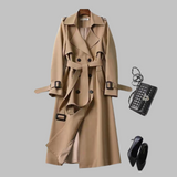 Belted Double-Breasted Trench Coat