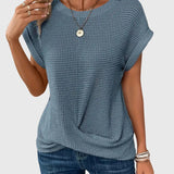 Textured Relaxed Short Sleeve T-Shirt