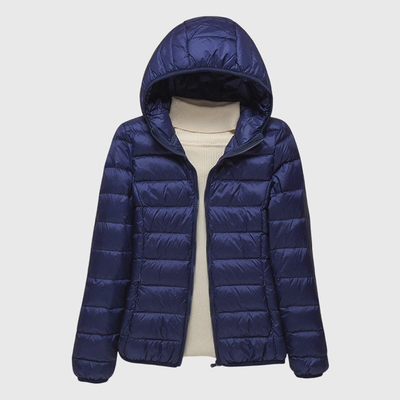 Hooded Lightweight Quilted Puffer Jacket