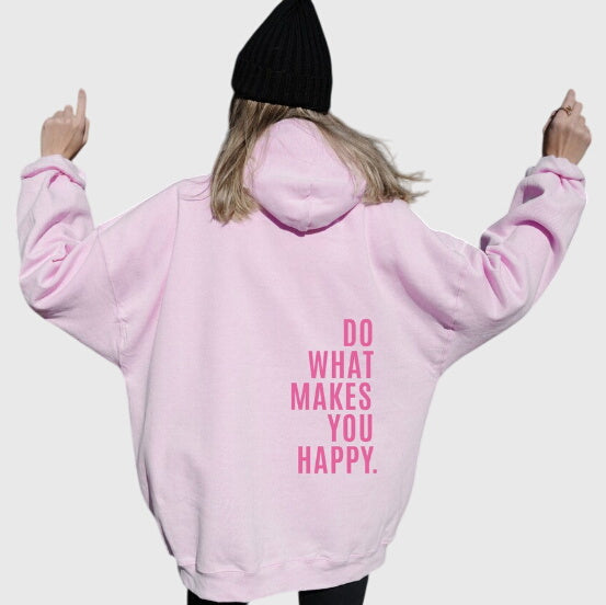 Graphic Print Oversized Hoodie