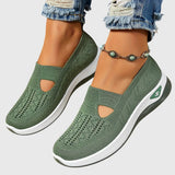 Breathable Slip-On Knit Trainers