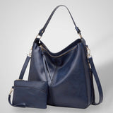 Large Multi-Strap Shoulder Bag with Pouch