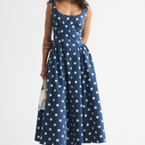 Sleeveless Printed Midi Dress