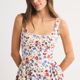 Sleeveless Printed Midi Dress