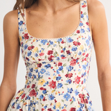 Sleeveless Printed Midi Dress