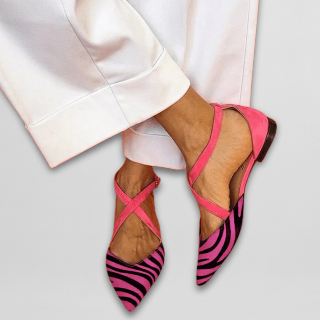 Pointed Toe Slingback Flats