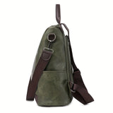 Women's Anti-Theft Faux Leather Convertible Backpack