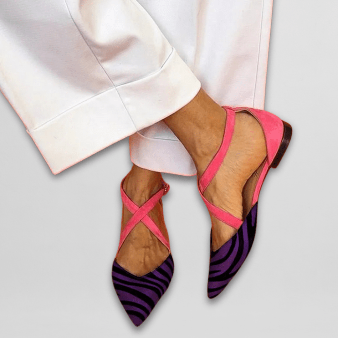 Pointed Toe Slingback Flats