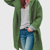 Hooded Teddy Fleece Long Coat