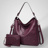 Large Multi-Strap Shoulder Bag with Pouch