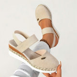 Closed Toe Slingback Espadrille Sandals