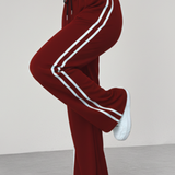 Women's Wide Leg Side Stripe Drawstring Trousers