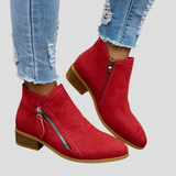 Women's Side Zip Cushioned Ankle Boots