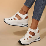 Cutout Sport Platform Sandals