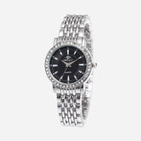 Women's Quartz Watch with Sparkling Bezel